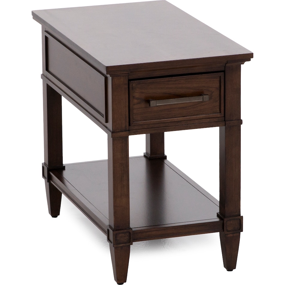 laza brown chairside table lng  