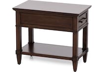 laza brown chairside table lng  