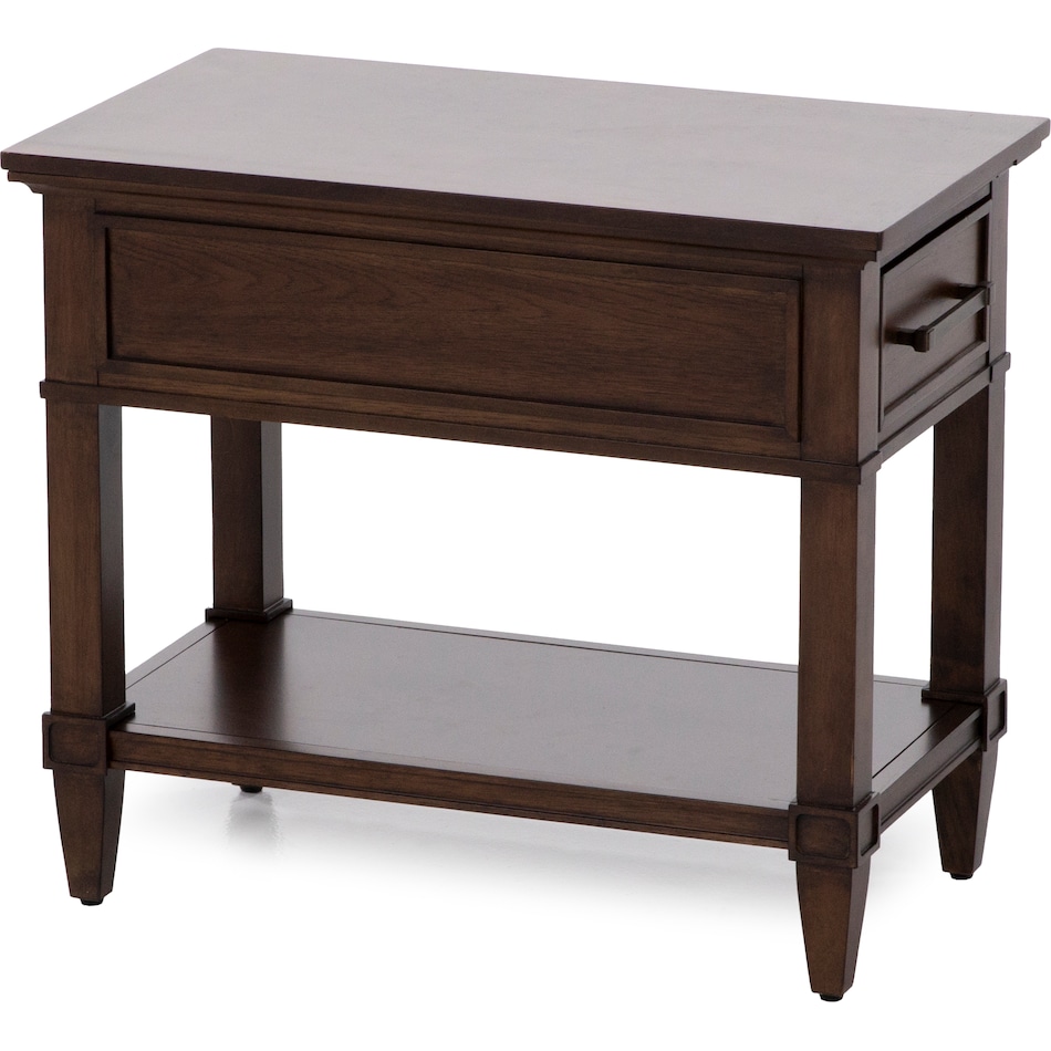 laza brown chairside table lng  