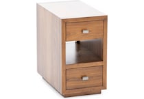 laza brown chairside table prm  