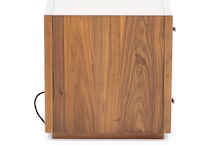 laza brown chairside table prm  