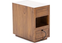 laza brown chairside table prm  