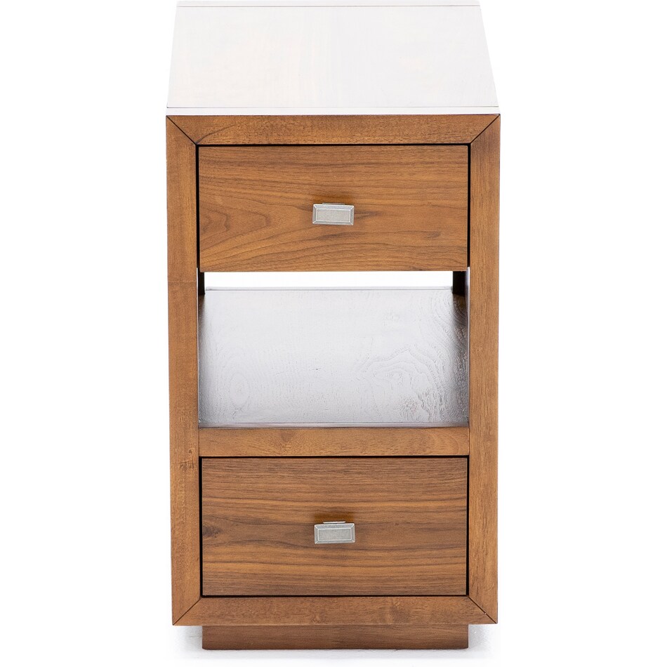 laza brown chairside table prm  