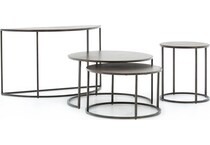 laza brown cocktail table   