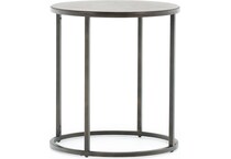 laza brown end table   