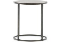 laza brown end table   