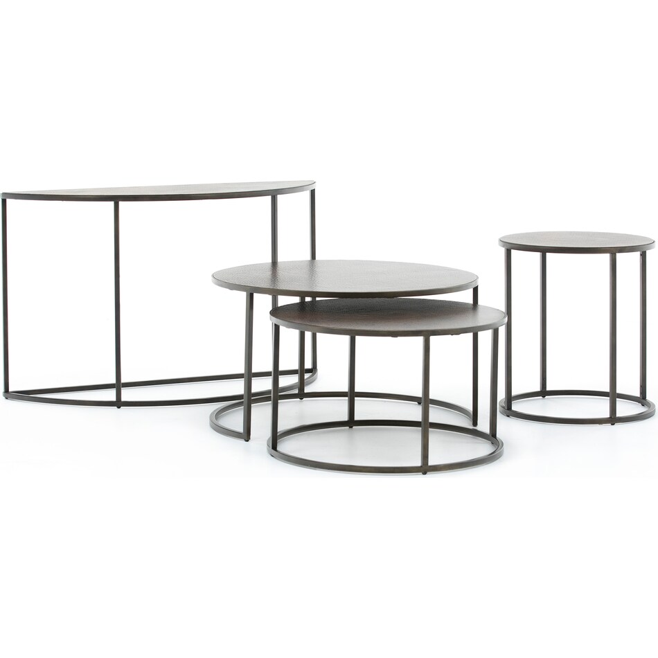 laza brown end table   