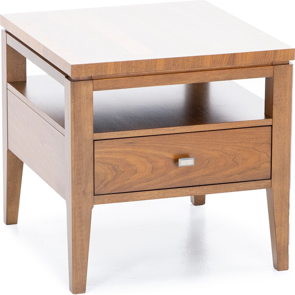 laza brown end table prm  
