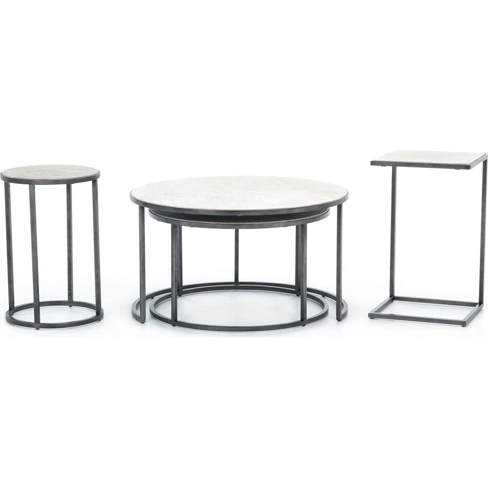 laza grey cocktail table   