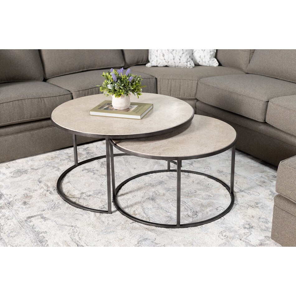 laza grey cocktail table lifestyle image   