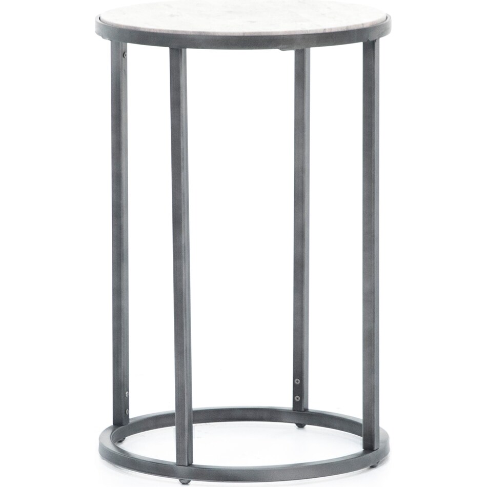 laza grey end table   