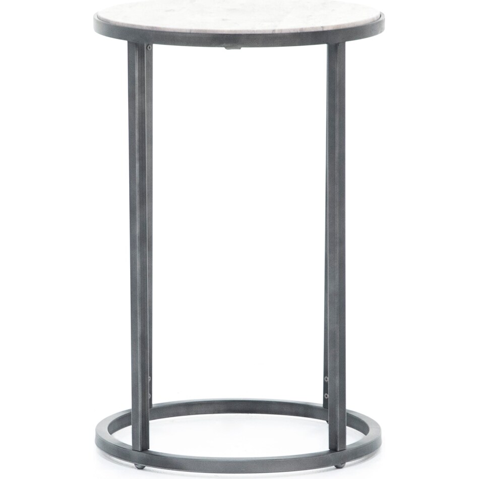 laza grey end table   