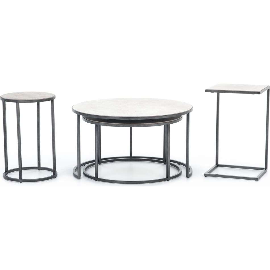 laza grey end table   