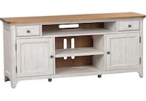 lbtx antique white w  chestnut top wall component   