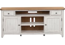 lbtx antique white w  chestnut top wall component   