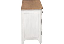 lbtx antique white w  chestnut top wall component   
