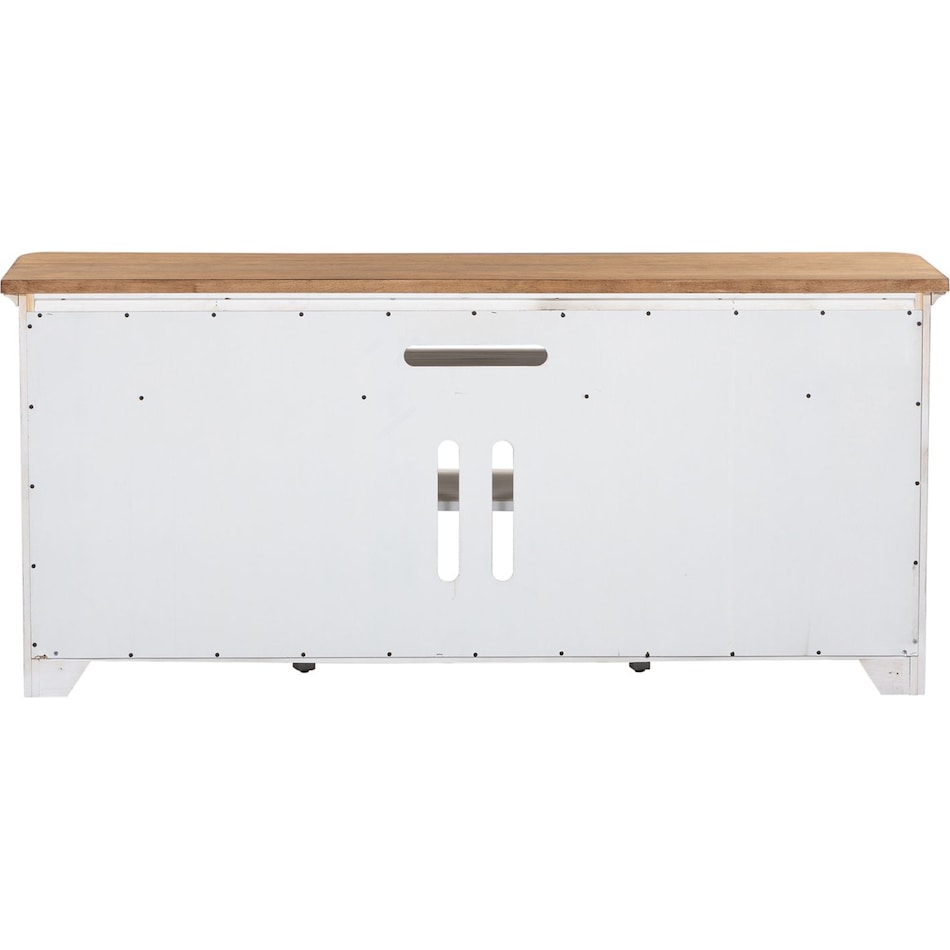 lbtx antique white w  chestnut top wall component   