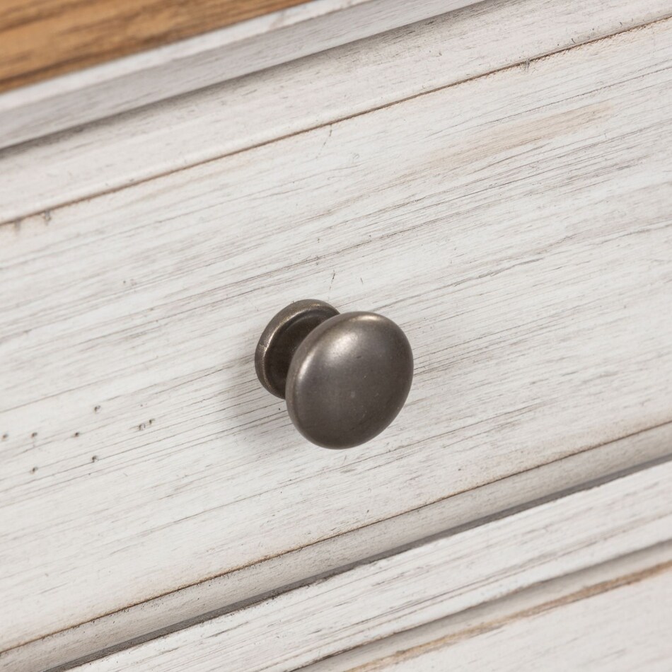 lbtx antique white w  chestnut top wall component   