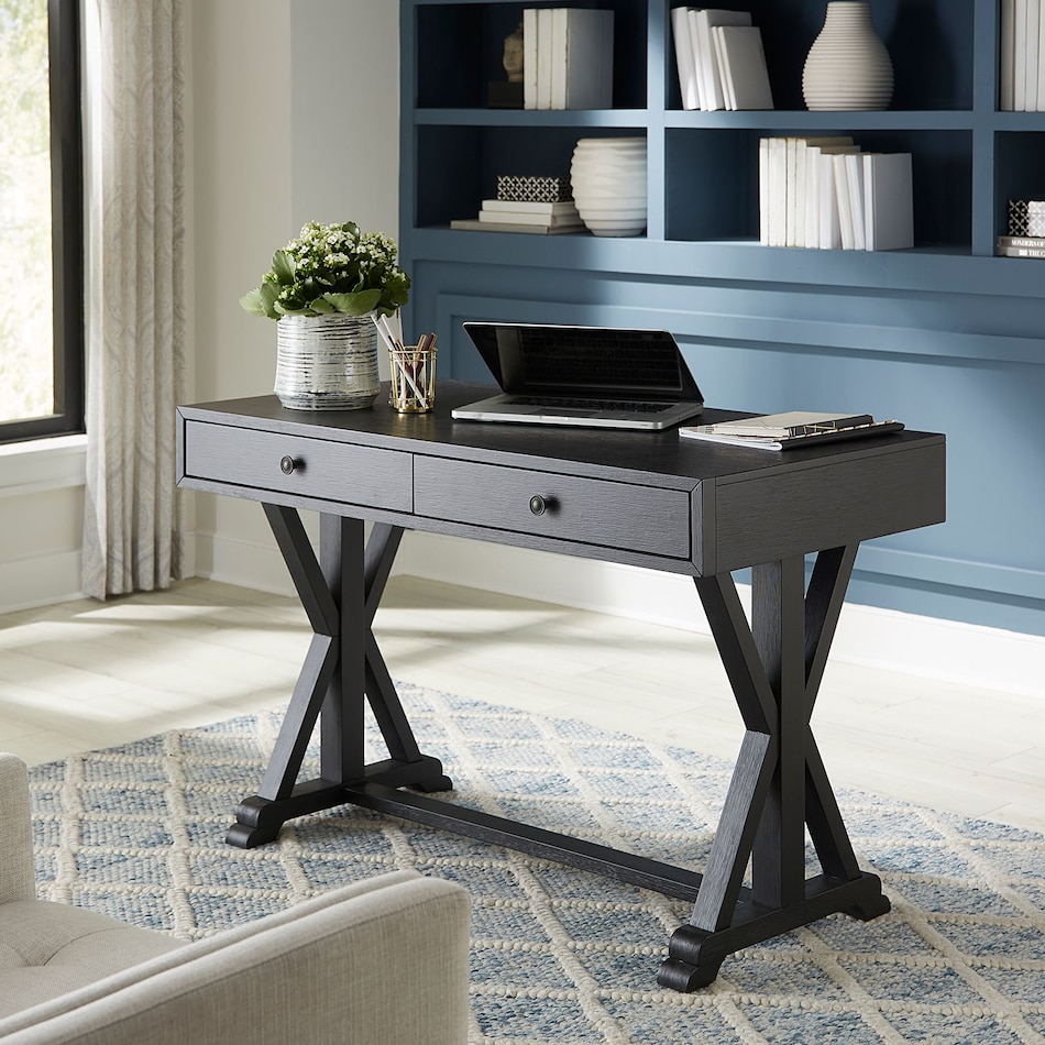lbtx black desk   