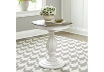 lbtx white chairside table   