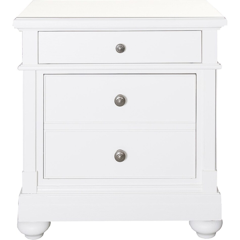 lbtx white two drawer   