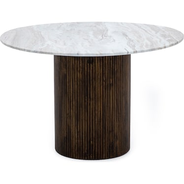 Jasper 47" Round Marble Dining Table