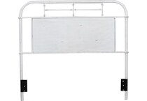 lbty antique white full bed headboard   