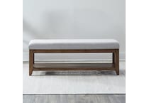 lbty brown inch standard seat height bench   