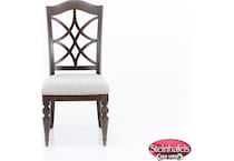 lbty brown inch standard seat height side chair  image   
