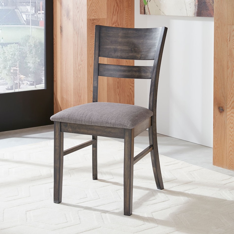 lbty brown inch standard seat height side chair   