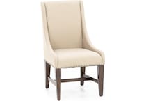 lbty brown inch standard seat height side chair   