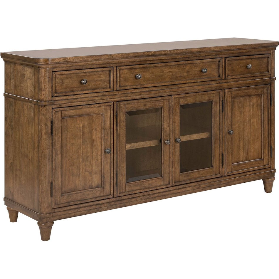 lbty brown buffet server sideboard   