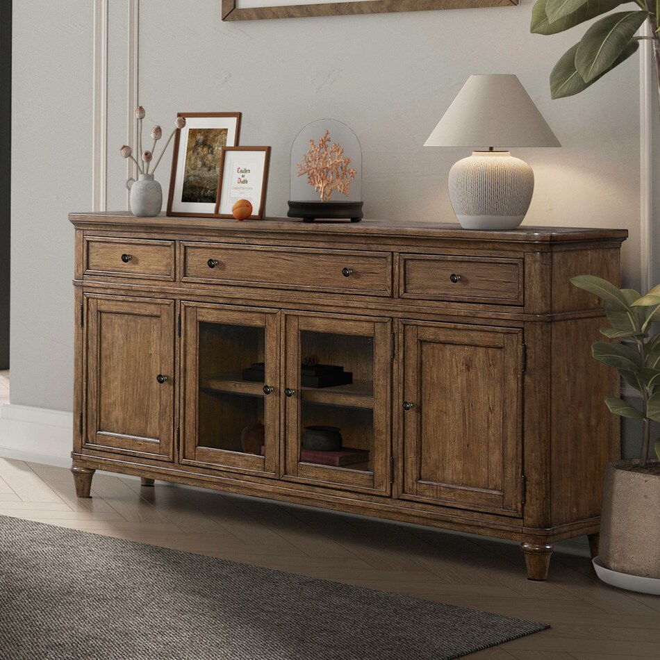lbty brown buffet server sideboard   