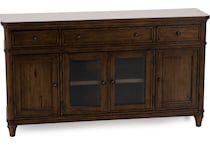 lbty brown buffet server sideboard   