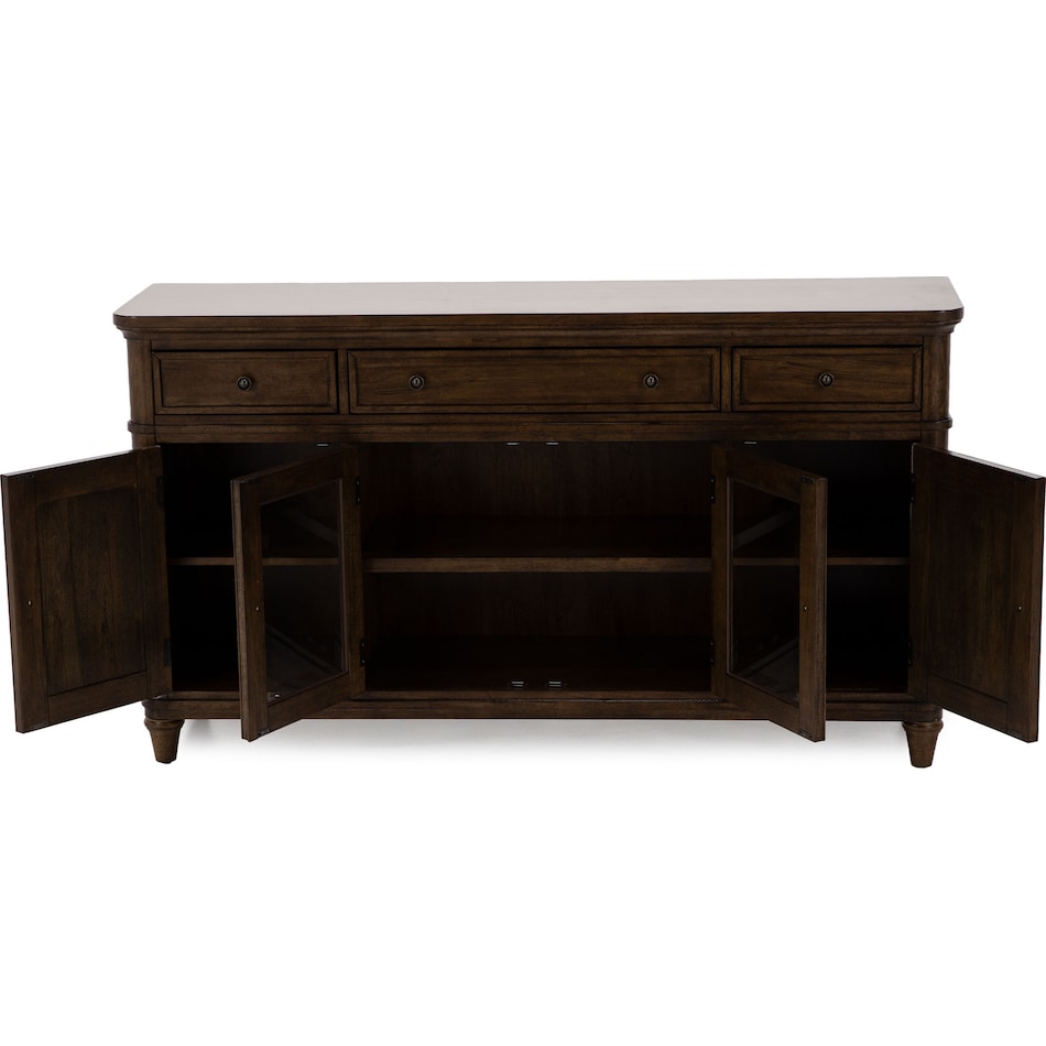 lbty brown buffet server sideboard   