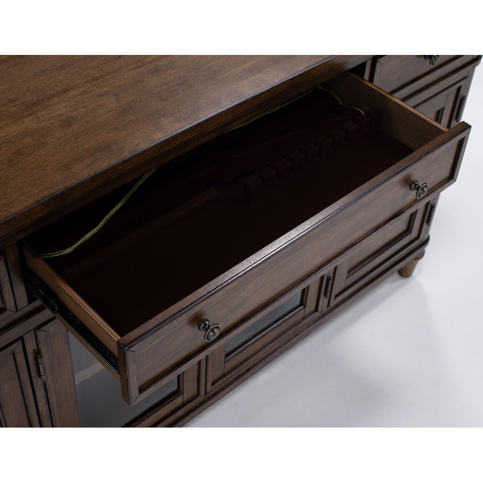 lbty brown buffet server sideboard   