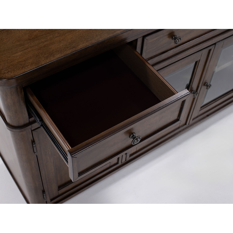 lbty brown buffet server sideboard   