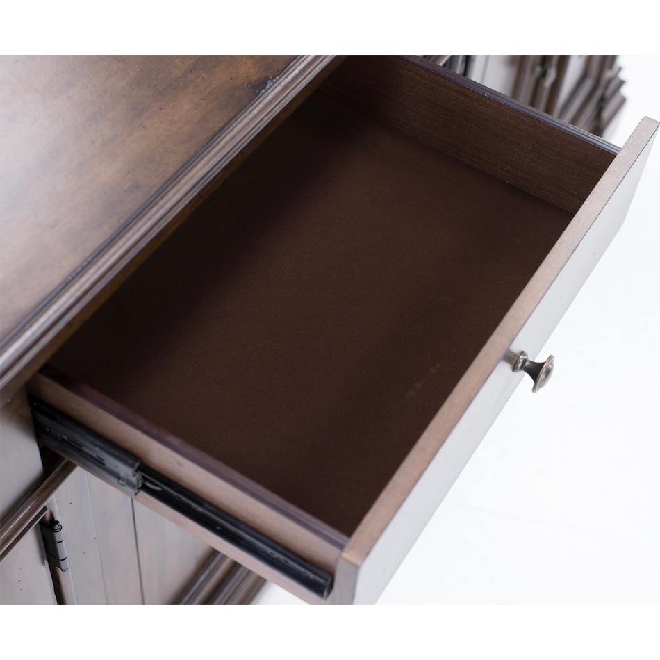 lbty brown buffet server sideboard pkg  