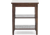 lbty brown chairside table   