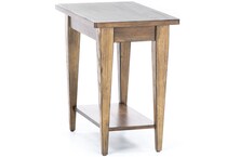 lbty brown chairside table   