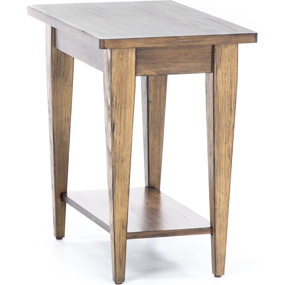 lbty brown chairside table   