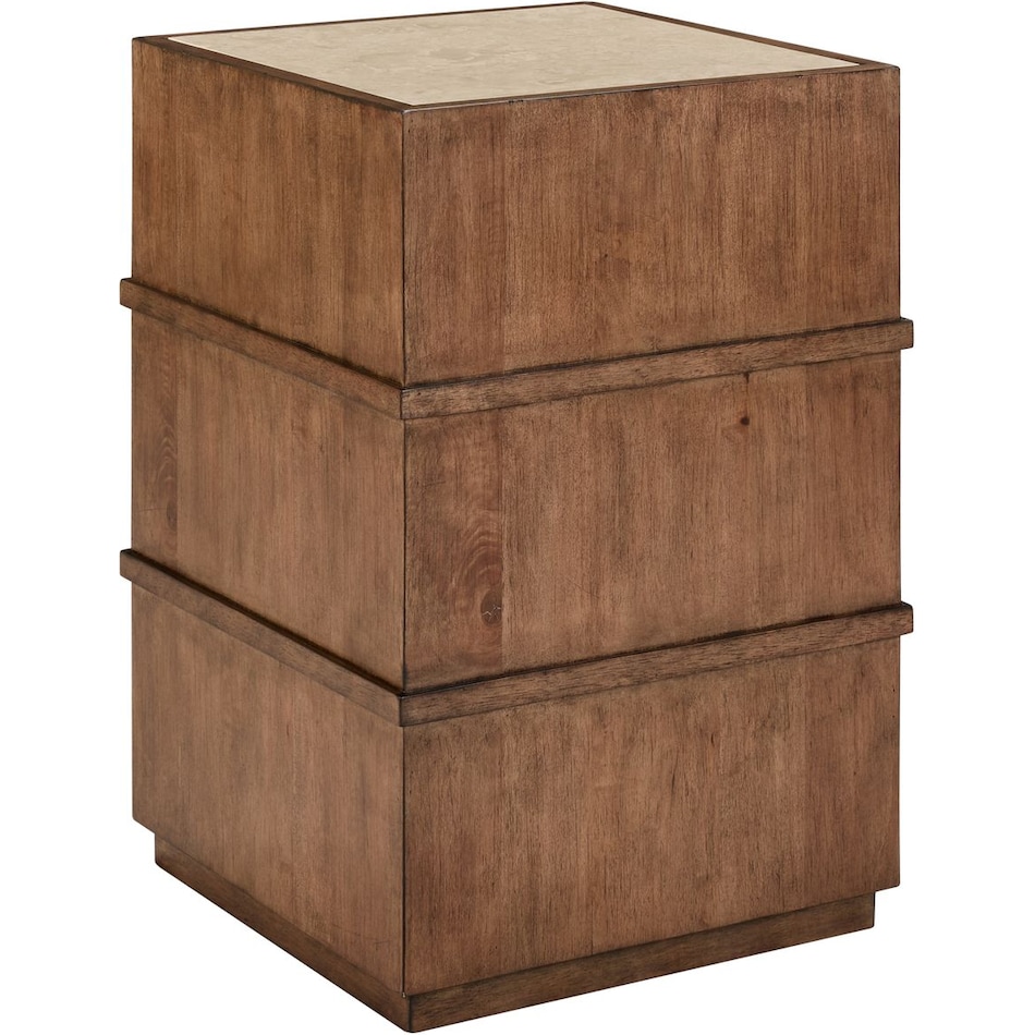 lbty brown chairside table shk  