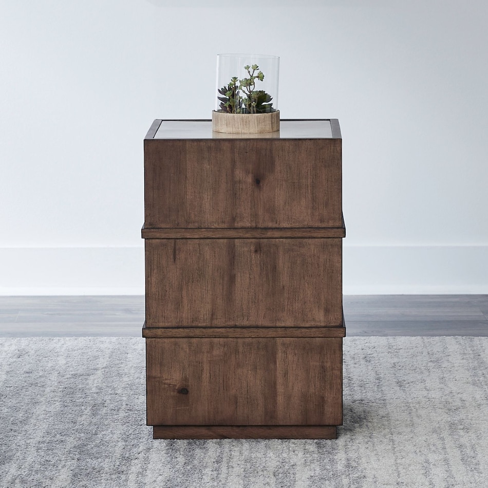 lbty brown chairside table shk  