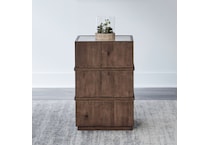 lbty brown chairside table shk  