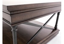 lbty brown cocktail table   
