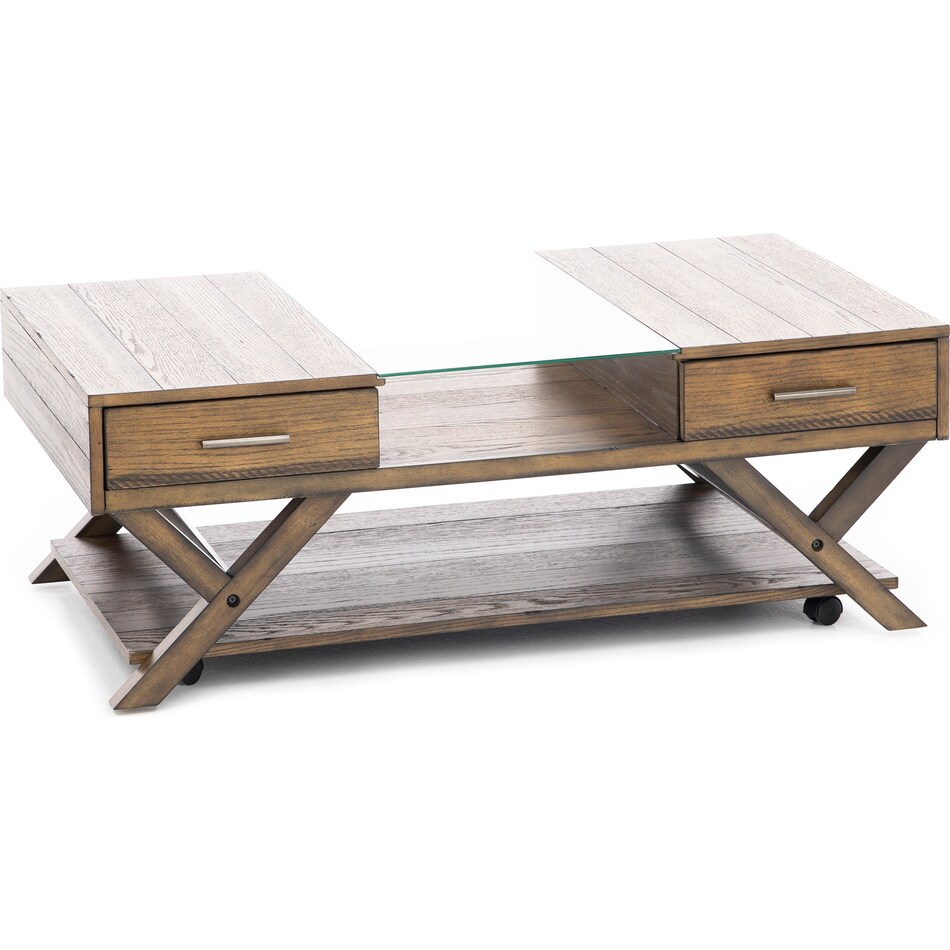 lbty brown cocktail table lenno  