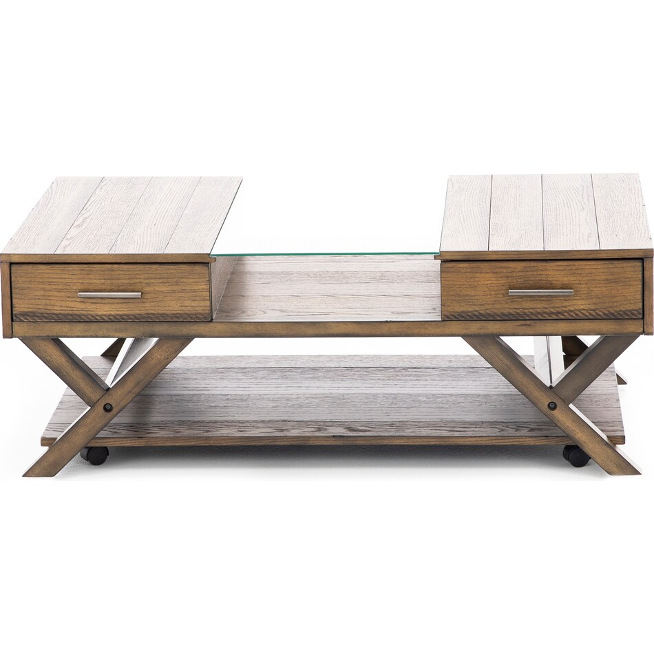 lbty brown cocktail table lenno  