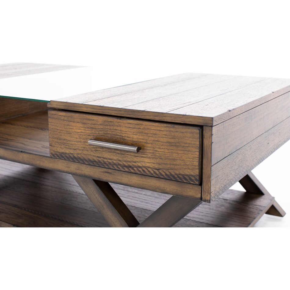 lbty brown cocktail table lenno  