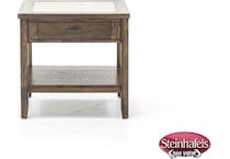 lbty brown end table  image   