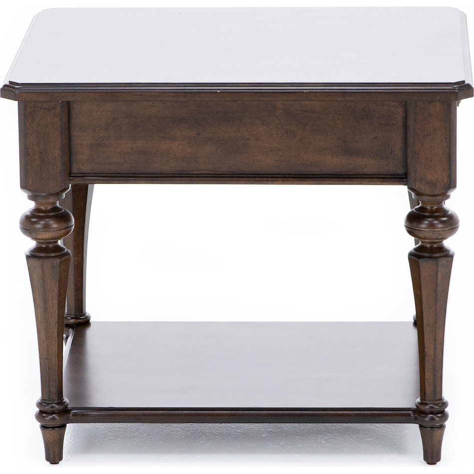 lbty brown end table ard  
